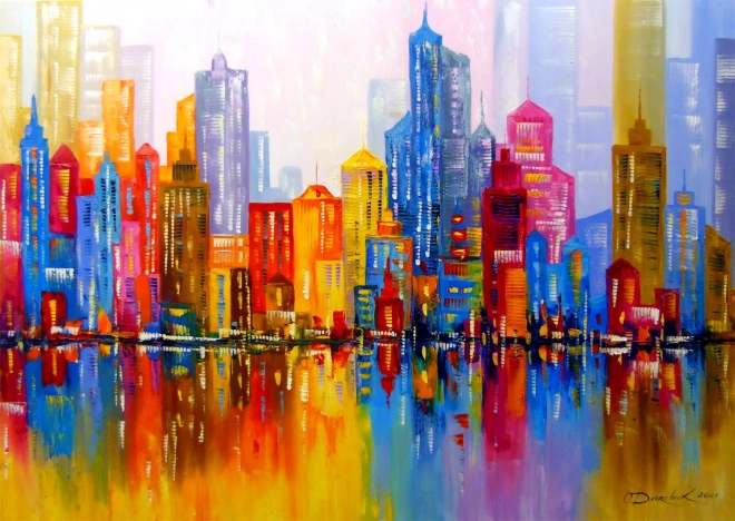 Puslespil Regnbuebyen 1000 brikker ENJOY