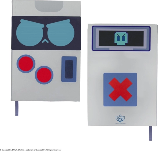 Brawl Stars hårdt omslag til notesblok 8‑BIT