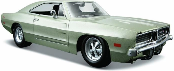Maisto Dodge Charger R/T 1969 sølvfarvet bilmodel 1:24