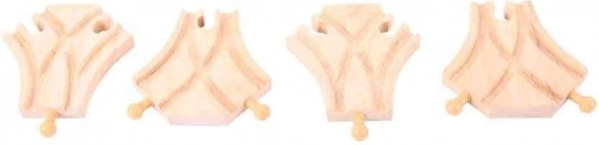 Stor Sæt af Jernbanesymmetriske Veksler 4 stk