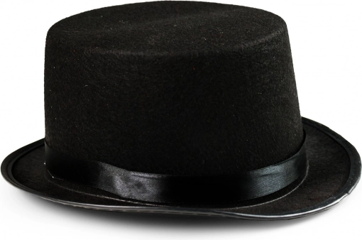 Elegant sort høj hat til voksne