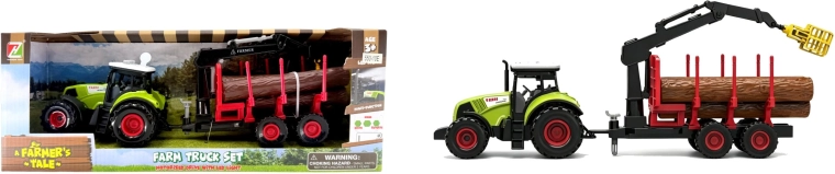 Plejo-traktor med lyde og lad