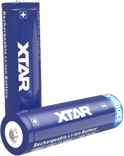 Genopladeligt XTAR 18650 Li‑ion-batteri 3,6 V 3300 mAh med beskyttelse - 1 stk.