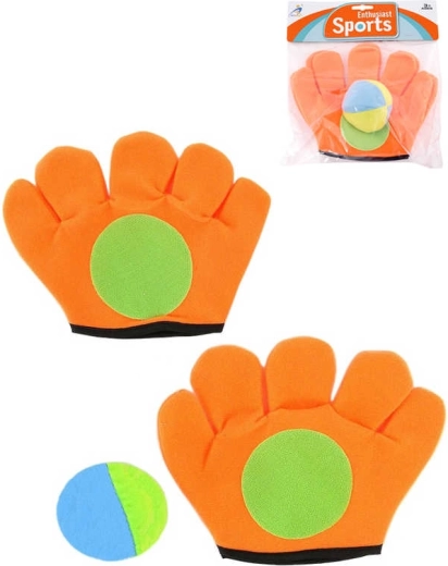 Catch ball gribehandsker med bold, orange