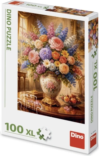 Dino puslespil blomsterstilleben XL 100 brikker