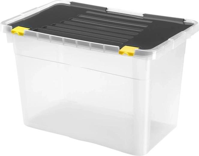 Plast opbevaringsboks med låg HEIDRUN 54 l