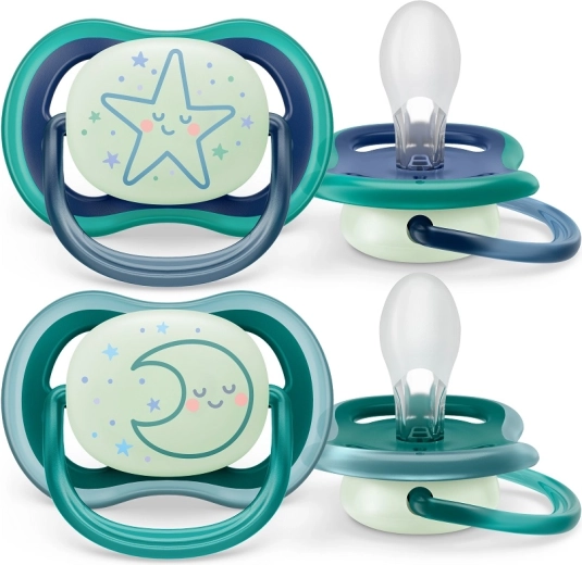 Philips Avent sut Ultra Air nat 6–18 m, til drenge, 2 stk