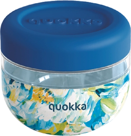Madbeholder Quokka Bubble Blue Peonies blå 500 ml