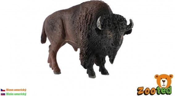 Amerikansk bison 11 cm plastfigur