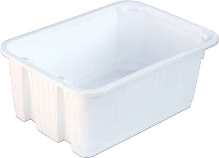 Stablebar plastkurv 30 × 21 × 12 cm – mix af farver