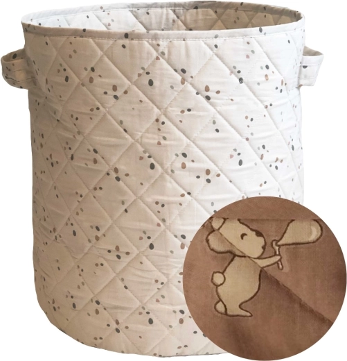 Petú Petú teddy – quiltet opbevaringskurv