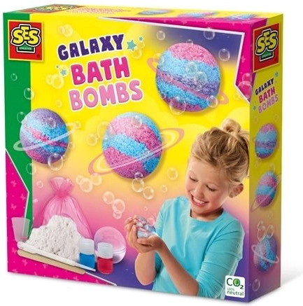 SES Creative galaxy brusende badebomber – kreativt sæt