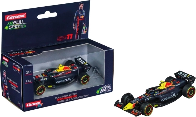 Carrera Red Bull Sergio Pérez bilmodel 1:43 med pull-back-optræk