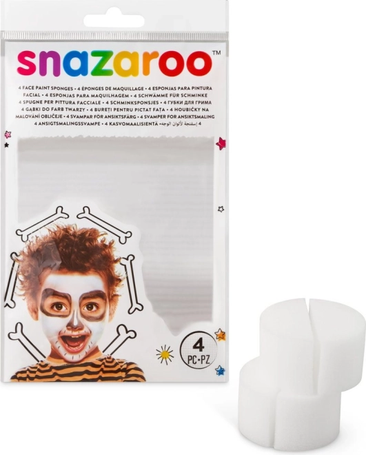 Snazaroo halve ansigtssvampe til ansigtsmaling, 4 stk.