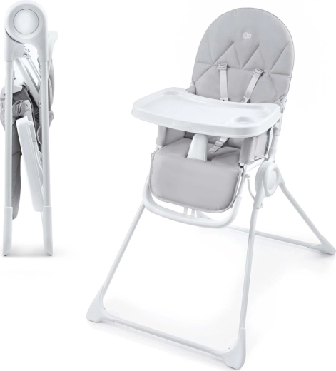 Kinderkraft spisestol Binci light grey