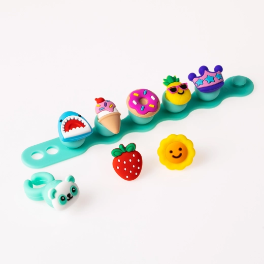 Plip Charms-silikonearmbånd og -ring