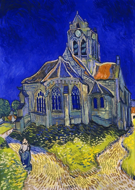 Puslespil Vincent van Gogh – Kirken i Auvers-sur-Oise 1000 brikker
