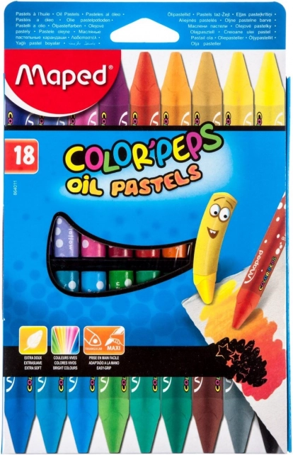 Trekantede oliekridt Maped Color'Peps 18 stk
