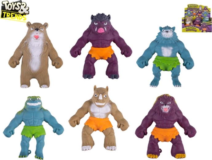 Toys&Trends Brainboooom strækfigur “monsterpredator” 14 cm (mix af 6 varianter) 12 stk i displayboks