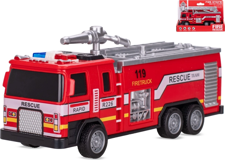 Brandbil med friktionsmotor 17,5 cm