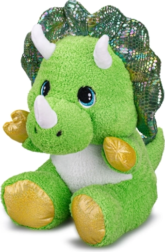 Plys triceratops 37 cm – siddende bamse til babyer