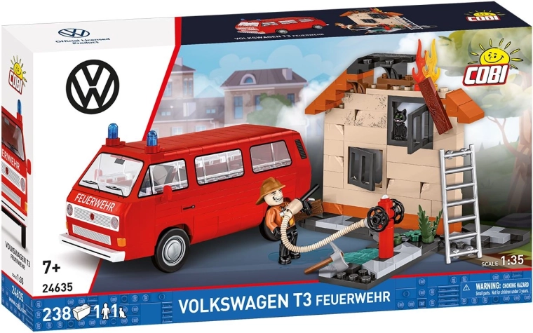 Cobi Volkswagen T3 brandvæsen 1:35 byggesæt