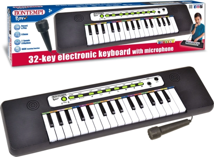 Bontempi elektronisk keyboard med mikrofon og 32 tangenter