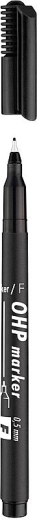 Overheadmarker ICO sort F (0,5 mm)