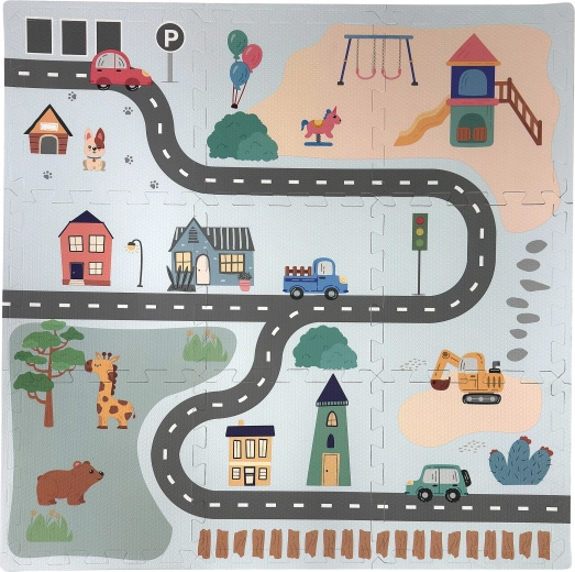 Humbi lærerig skumgulv-puslemåtte by – 9 dele
