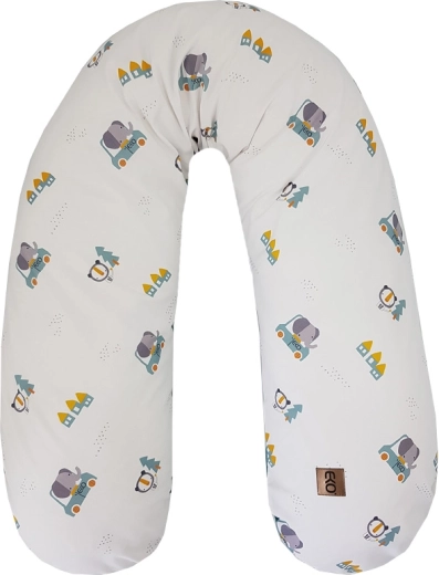 EKO amme- og graviditetspude velvet Cars 180 cm