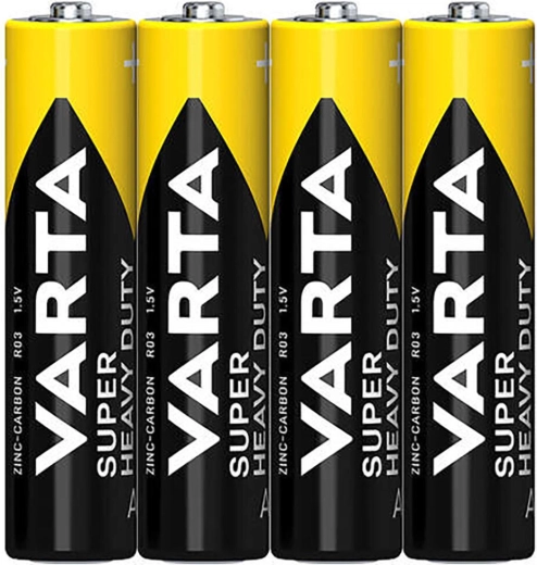 Mikro-batterier AAA VARTA SuperLife, zink-kulstof, 4 stk.