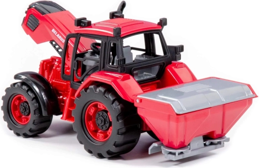 Traktor Belarus med gødningsanhænger