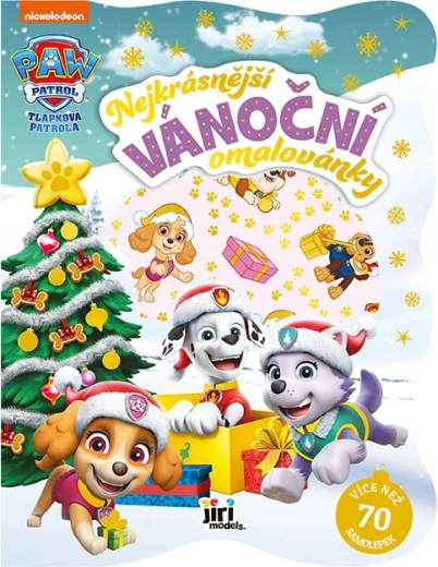 Paw Patrol piger: julemalebog med klistermærker