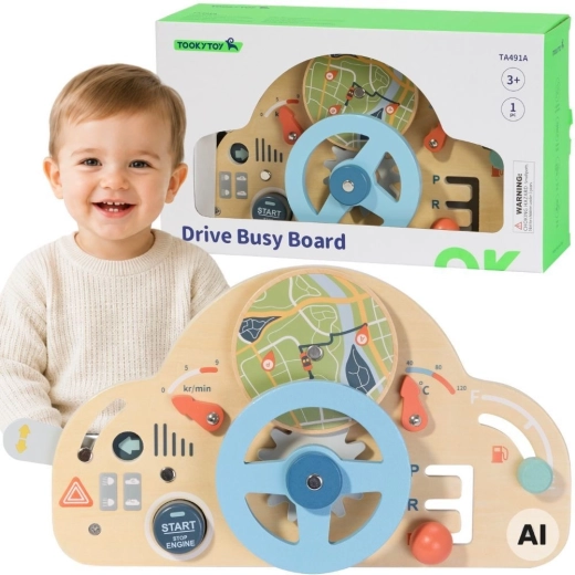 Tooky Toy træ pædagogisk rat til børn 3+