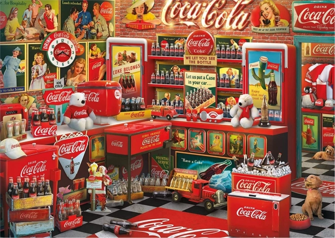 Puzzle SCHMIDT Coca-Cola – nostalgisk butik, 1000 brikker