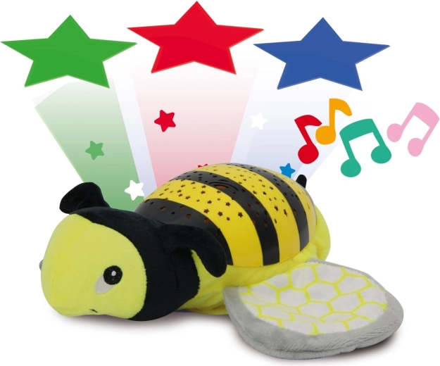 Natlys med projektor og melodier Jamara Dreamy Bee - 1 stk.