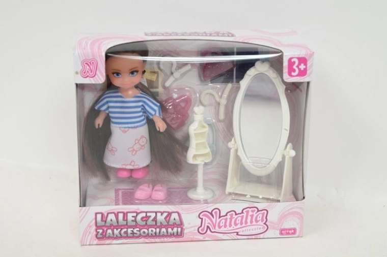 Natalia-dukke med garderobe