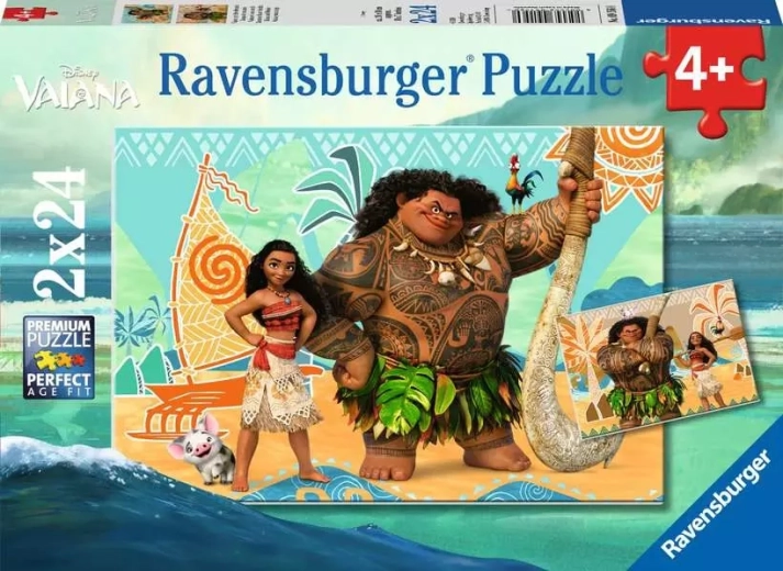 Ravensburger puslespil Vaiana: Venner 2x24 brikker