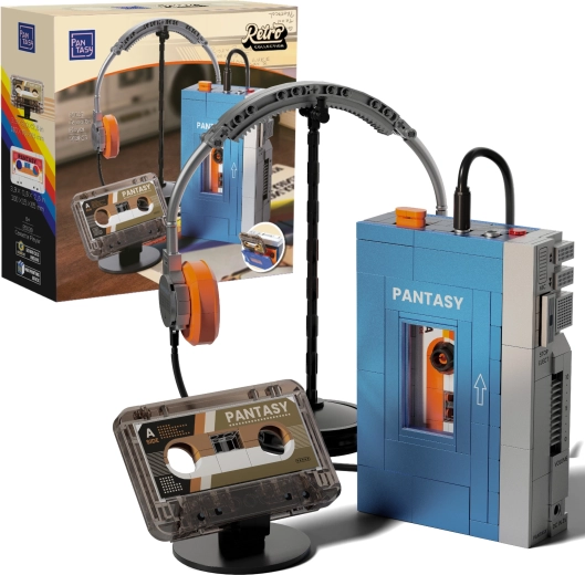 Pantasy retro byggesæt – bærbar kassetteafspiller (walkman)