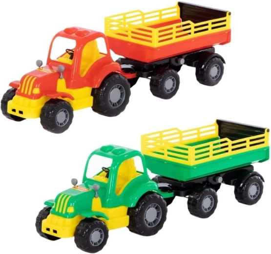Traktor med trailer Mighty - 1 stk.