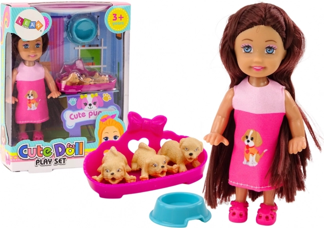 Mini dukke Langhårskjole Three Dog Lair