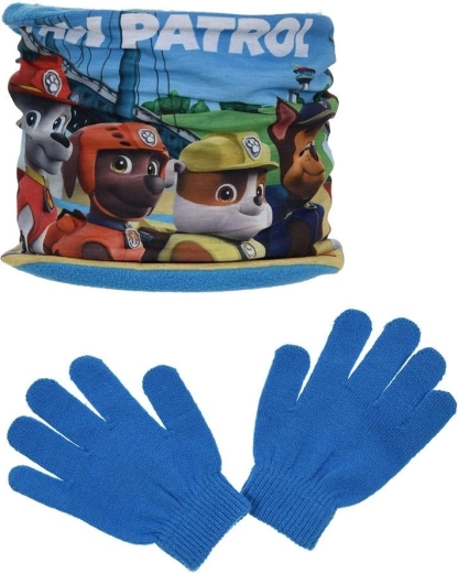 Halstørklæde og handsker Paw Patrol