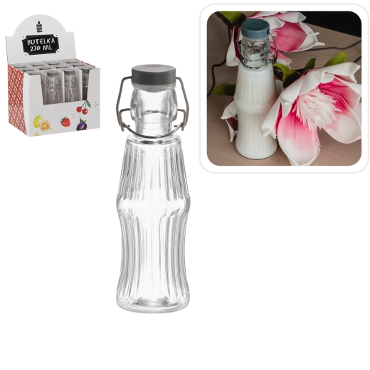 Glasflaske med mekanisk lukning 270 ml