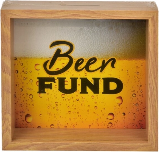 Træsparebøsse Beer Fund 20 × 5 × 20 cm