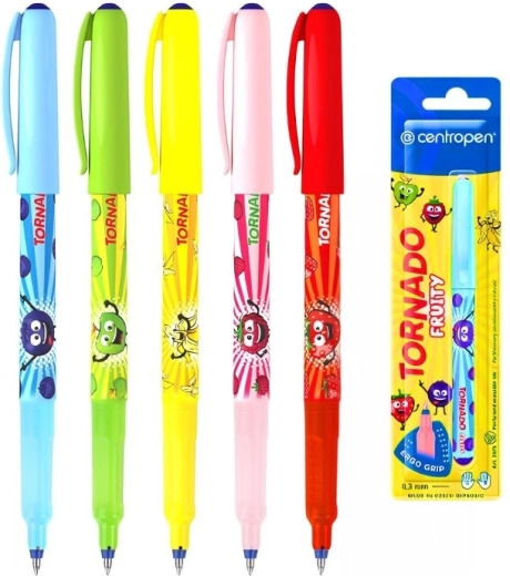 Kuglepen Centropen Tornado Fruity med frugtduft - 1 stk.