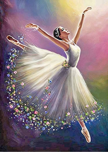Diamantmaleri Primaballerina 30 × 40 cm