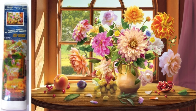 Norimpex diamantmaling Sommerbuket 30x40 cm