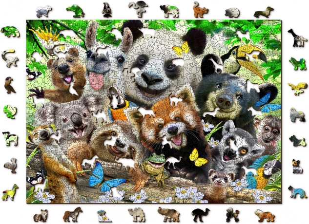 Træpuslespil Bjørneparadis 2-i-1 fra Wooden City