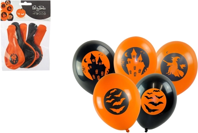 Ballon med Halloween-tryk - 1 stk.