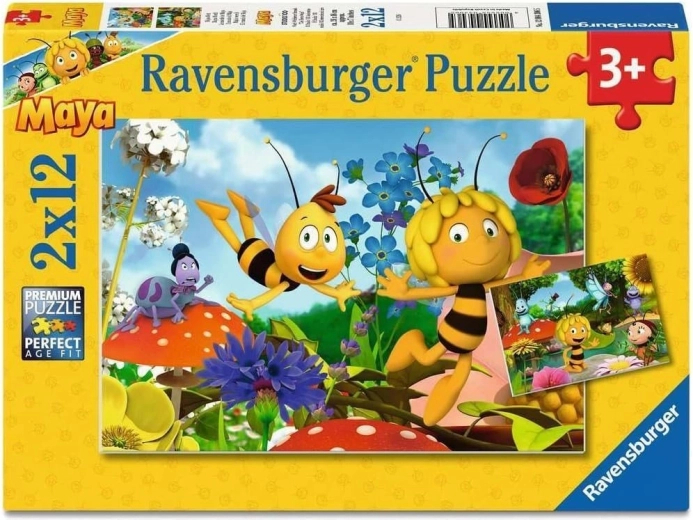Ravensburger puslespil Bie Maja-verden 2×12 brikker